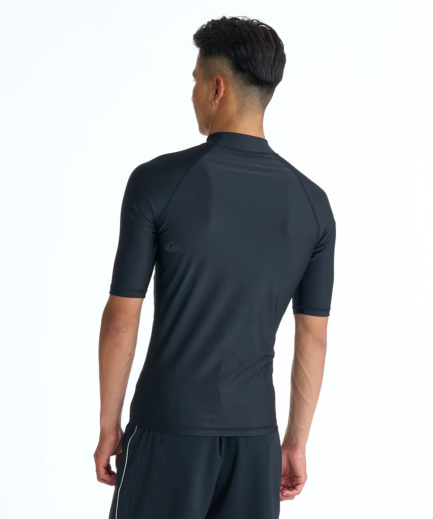 QUIKSILVER クイックシルバー 半袖 ラッシュガード メンズ ALL TIME SR QLY261006(BLK1-M)