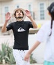 QUIKSILVER クイックシルバー 半袖 ラッシュガード メンズ ALL TIME SR QLY261006(BLK1-M)
