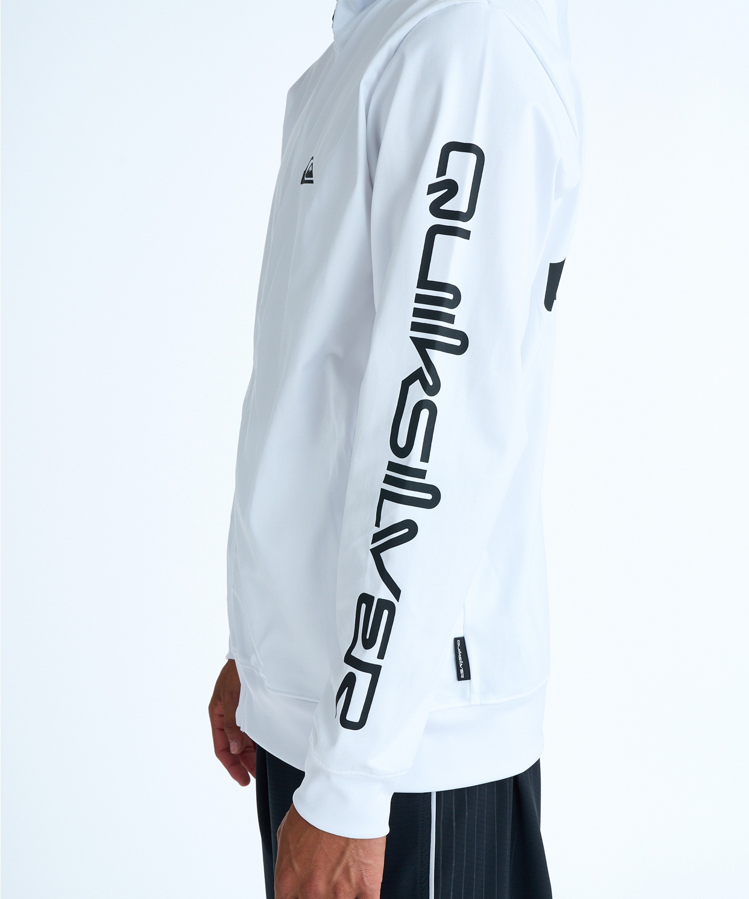 QUIKSILVER クイックシルバー 水着 ラッシュガード ジップアップ パーカー メンズ UVカット 接触冷感 速乾 水陸両用 QLY261009(WHT-M)