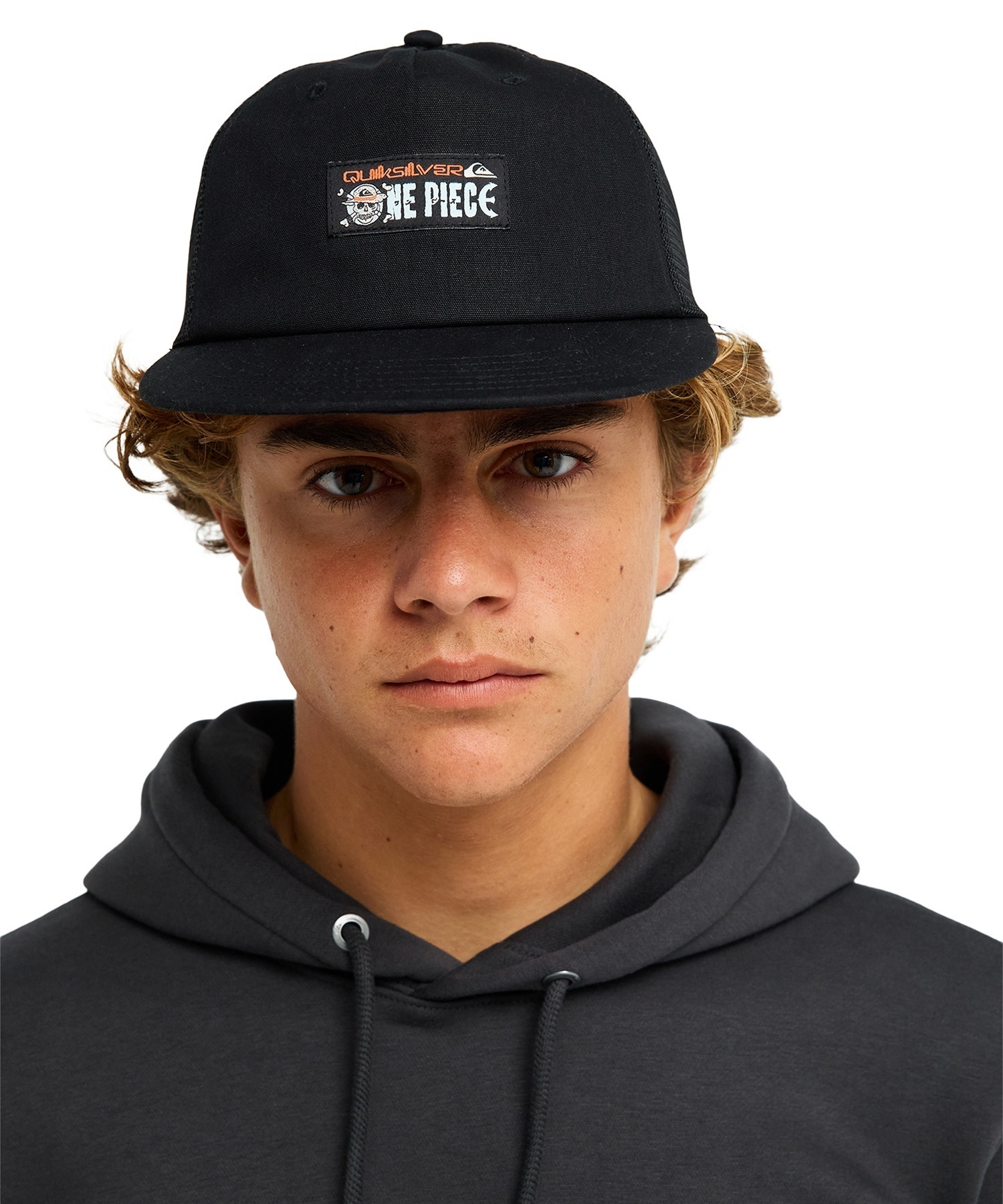 QUIKSILVER クイックシルバー キャップ コラボ ONE PIECE X QUIKSILVER OPQS DRIFTER TRUCKER EQYHA03517(BWT-FREE)