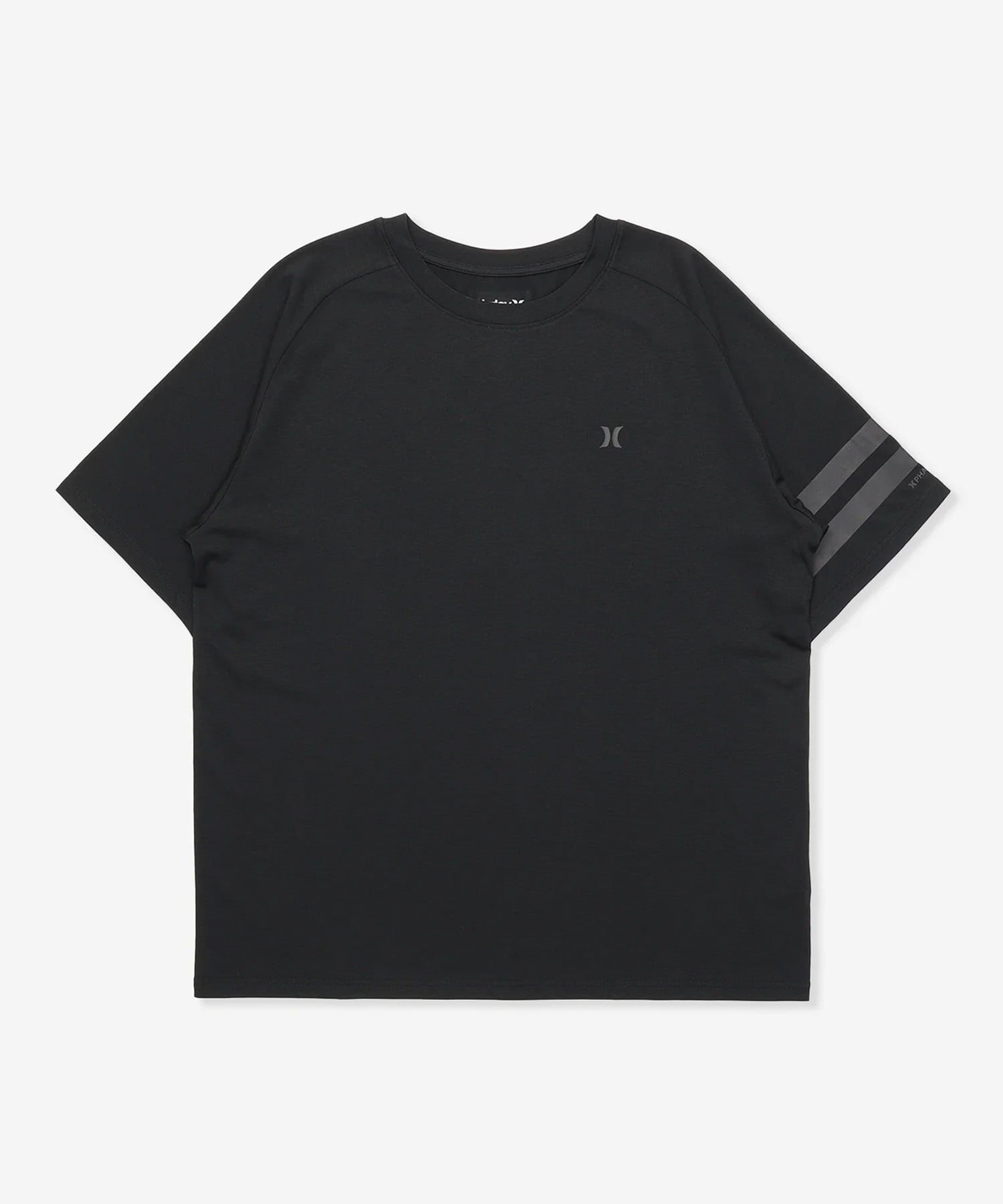 Hurley ハーレー 水着 ラッシュガード 半袖 Tシャツ メンズ UVカット 吸水速乾 水陸両用 MUSS251023(BKBK-M)