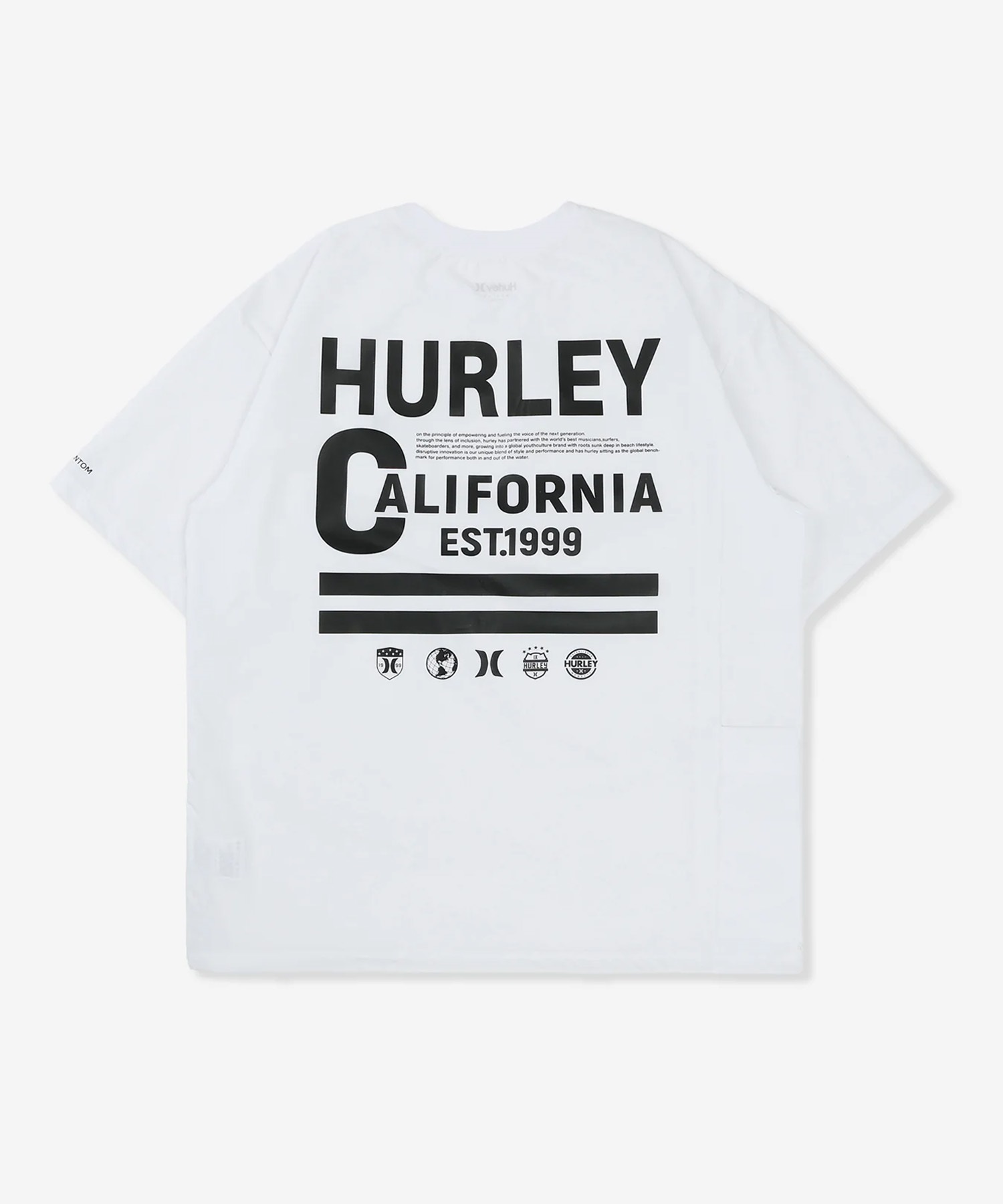 Hurley ハーレー 水着 ラッシュガード 半袖 Tシャツ メンズ 耐久 ストレッチ 水陸両用 MUSS261045(WHT-M)