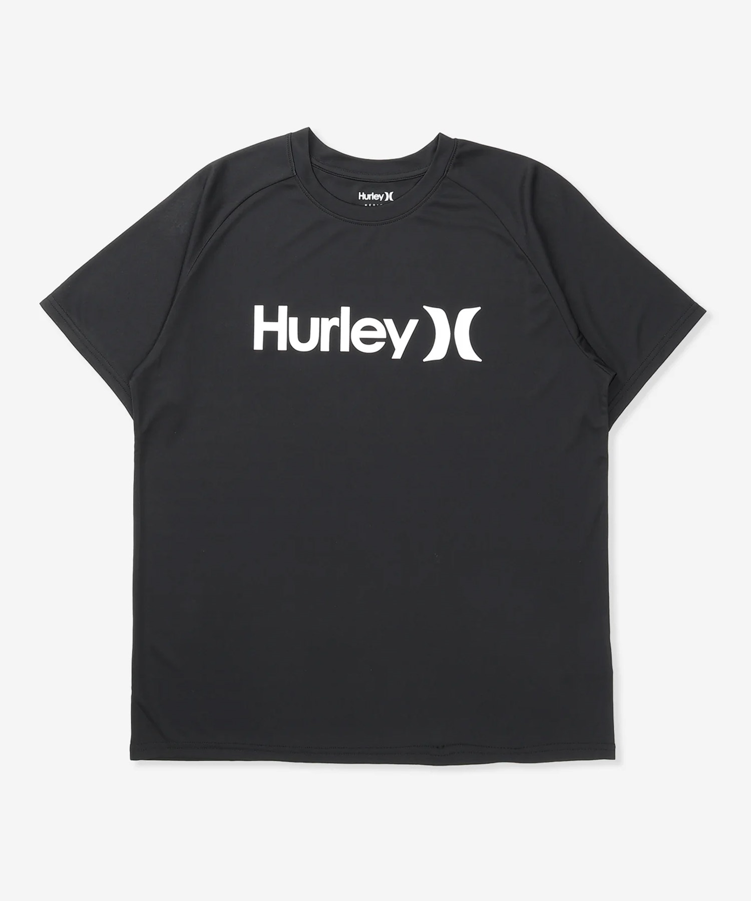 Hurley ハーレー 水着 ラッシュガード 半袖 Tシャツ メンズ UVカット 撥水 速乾 遮熱 MSRG261046(WHT-S)