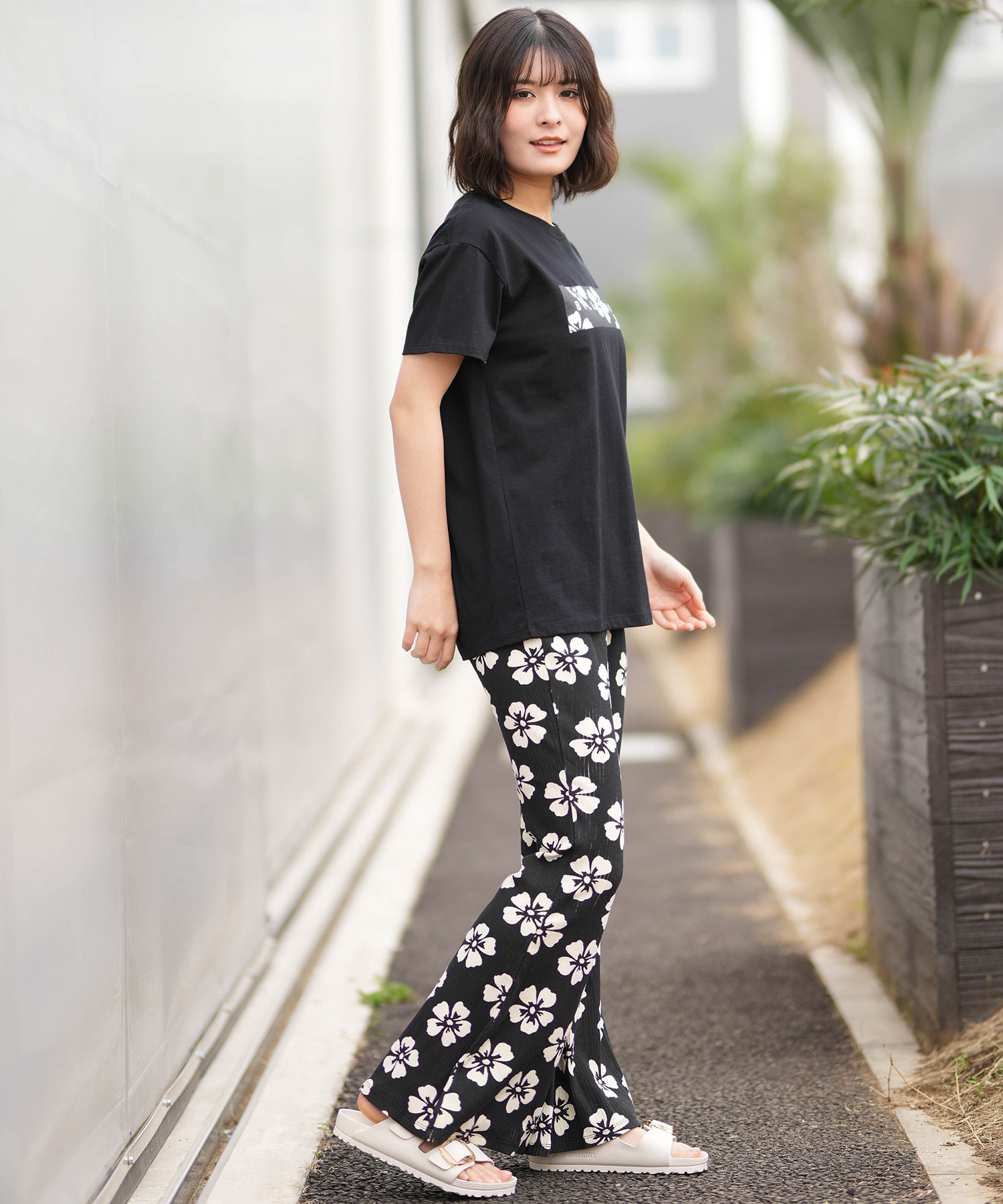 BILLABONG ビラボン 半袖 Tシャツ レディース RECTANGLE BOY FIT TEE BG013200(BPB-M)