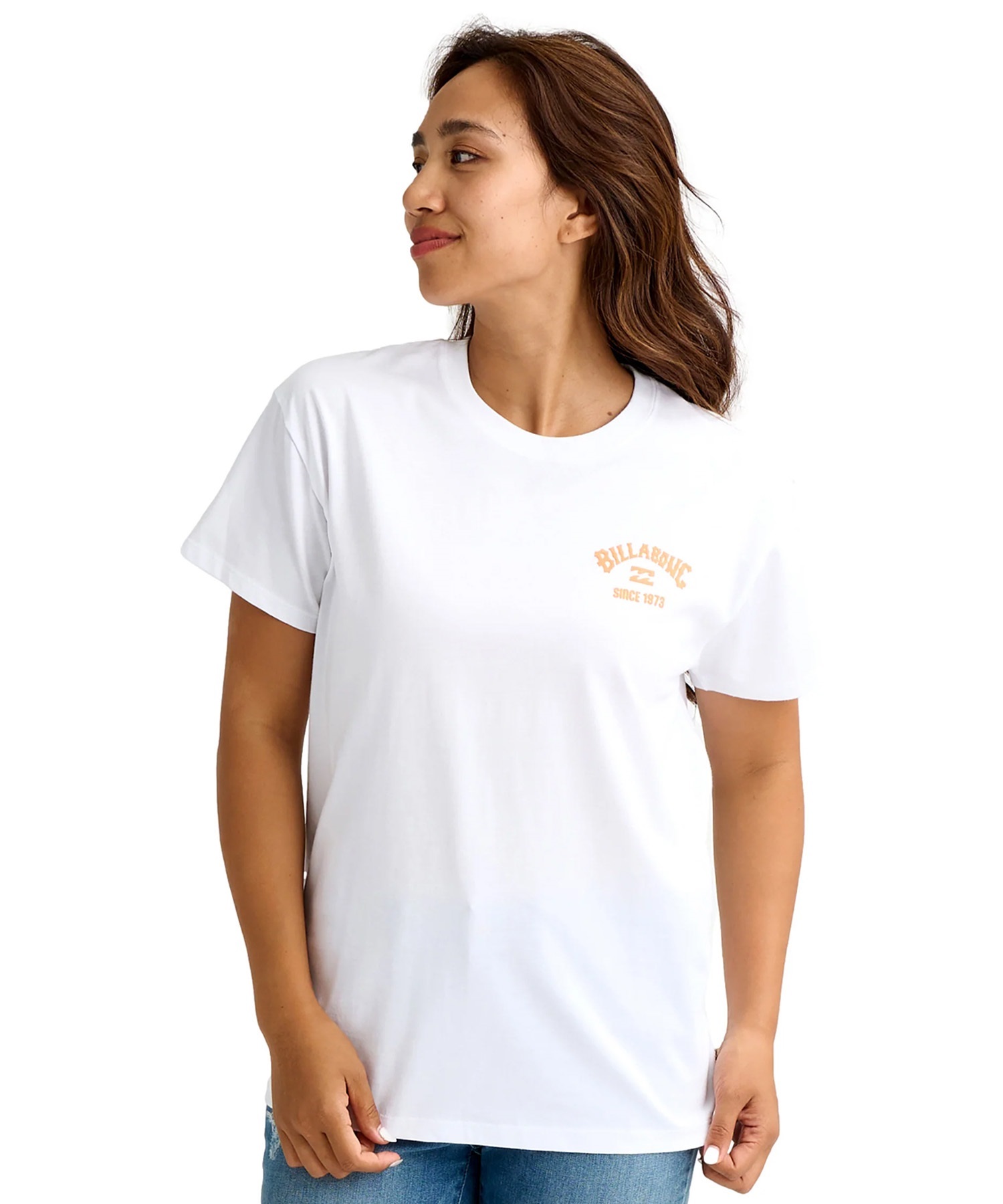 BILLABONG ビラボン 半袖 Tシャツ レディース BACK SQUARE BOY FIT TEE  BG013201(BLM-M)