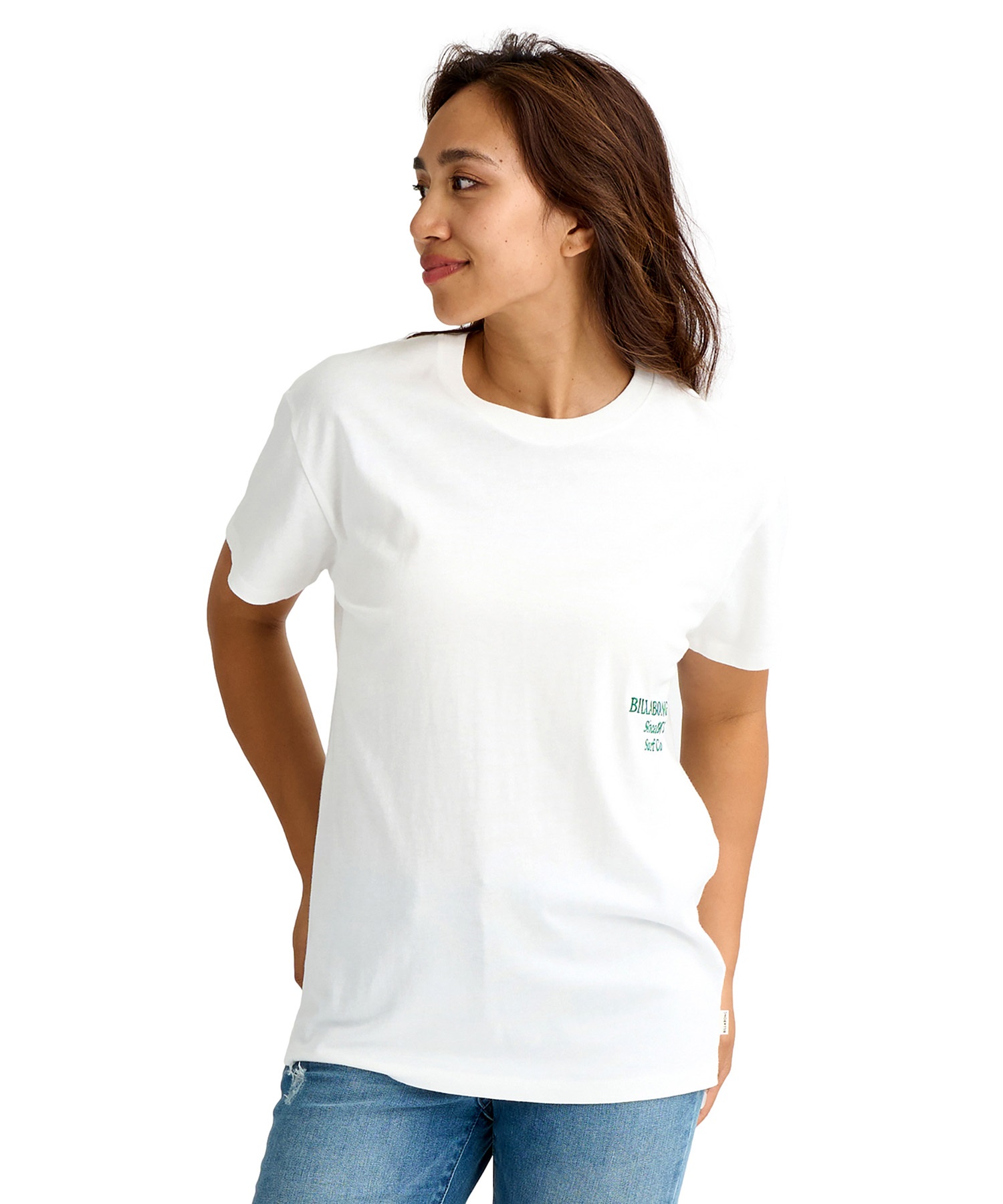 BILLABONG ビラボン 半袖 Tシャツ レディース ロゴ バックプリント BG013203(SCS-M)