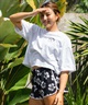 BILLABONG ビラボン 半袖 Tシャツ レディース SQUARE LOGO LOOSE CROPPED BG013205(BLM-M)