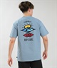 RIP CURL リップカール 半袖 Tシャツ メンズ UVカット SEARCH ICON RASH RCM6S-4303(BLK-M)