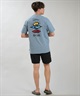 RIP CURL リップカール 半袖 Tシャツ メンズ UVカット SEARCH ICON RASH RCM6S-4303(BLK-M)