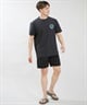 RIP CURL リップカール 水着 ラッシュガード 半袖 Tシャツ メンズ WETTI PASSAGE ICON RASH RCM6S-4304(BLK-M)