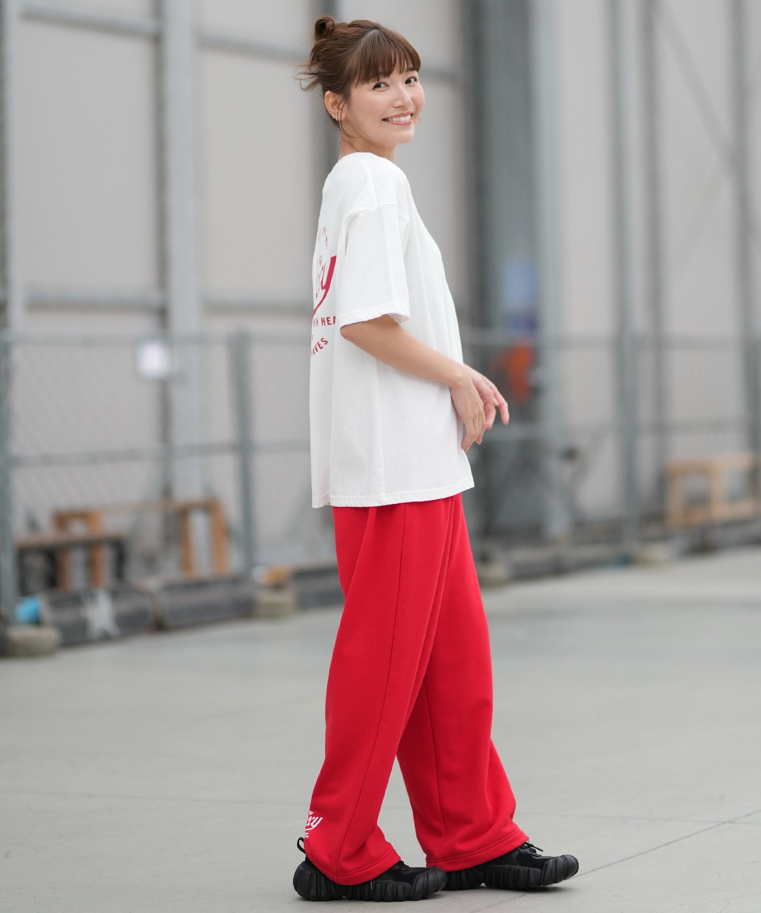 ROXY ロキシー 半袖 Tシャツ レディース バックプリント ドロップショルダー RST261076(NAT-S)