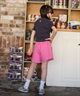 ROXY ロキシー 半袖 Tシャツ キッズ ジュニア ショート丈 MINI SUNSET CHASER TST261661M ムラサキスポーツ限定(NVY-130cm)