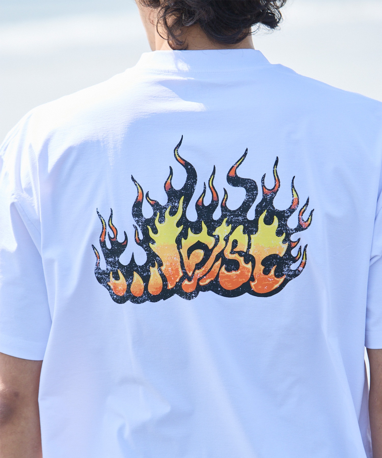 LOST ロスト 水着 ラッシュガード メンズ 半袖 Tシャツ UVカット 速乾 ストレッチ 水陸両用 LM6S-4302(WHT-M)