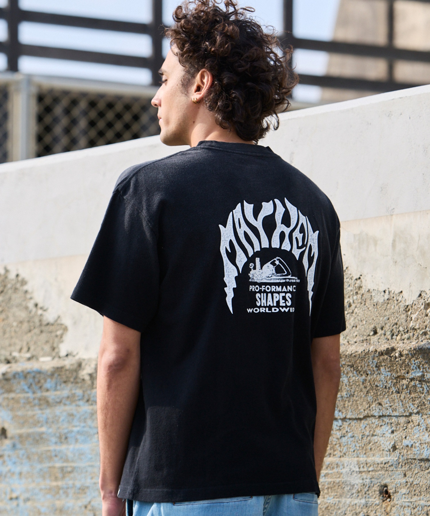 LOST ロスト 水着 ラッシュガード メンズ 半袖 Tシャツ UVカット 速乾 ストレッチ 水陸両用 LM6S-4303(WHT-M)