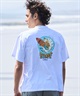 LOST ロスト 水着 ラッシュガード メンズ 半袖 Tシャツ UVカット 速乾 ストレッチ 水陸両用 LM6S-4305(WHT-M)