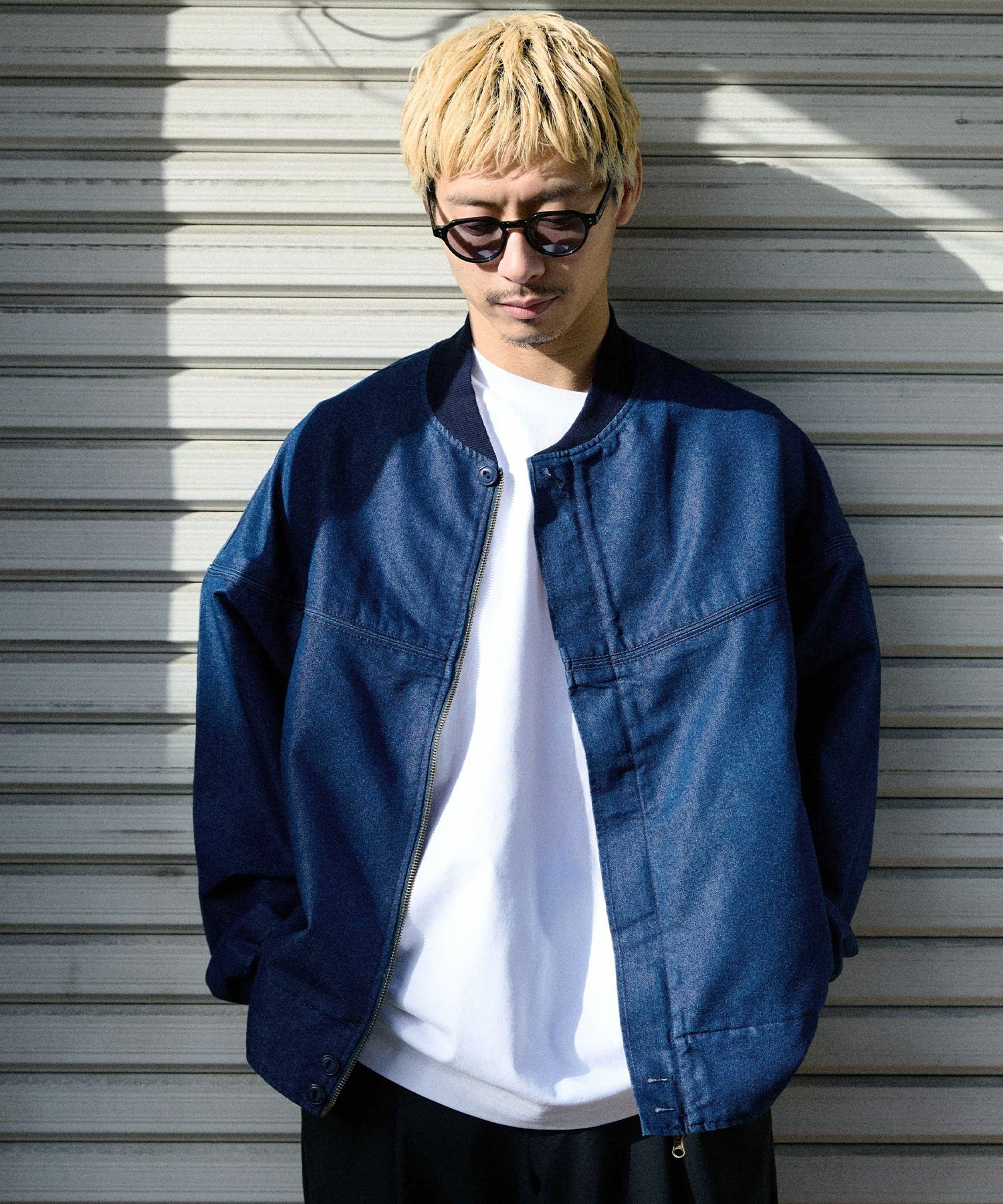 DEAR LAUREL ディアローレル ジャケット メンズ デニム DNM DERBY JACKET ダービージャケット DL26S-0103(NVY-M)