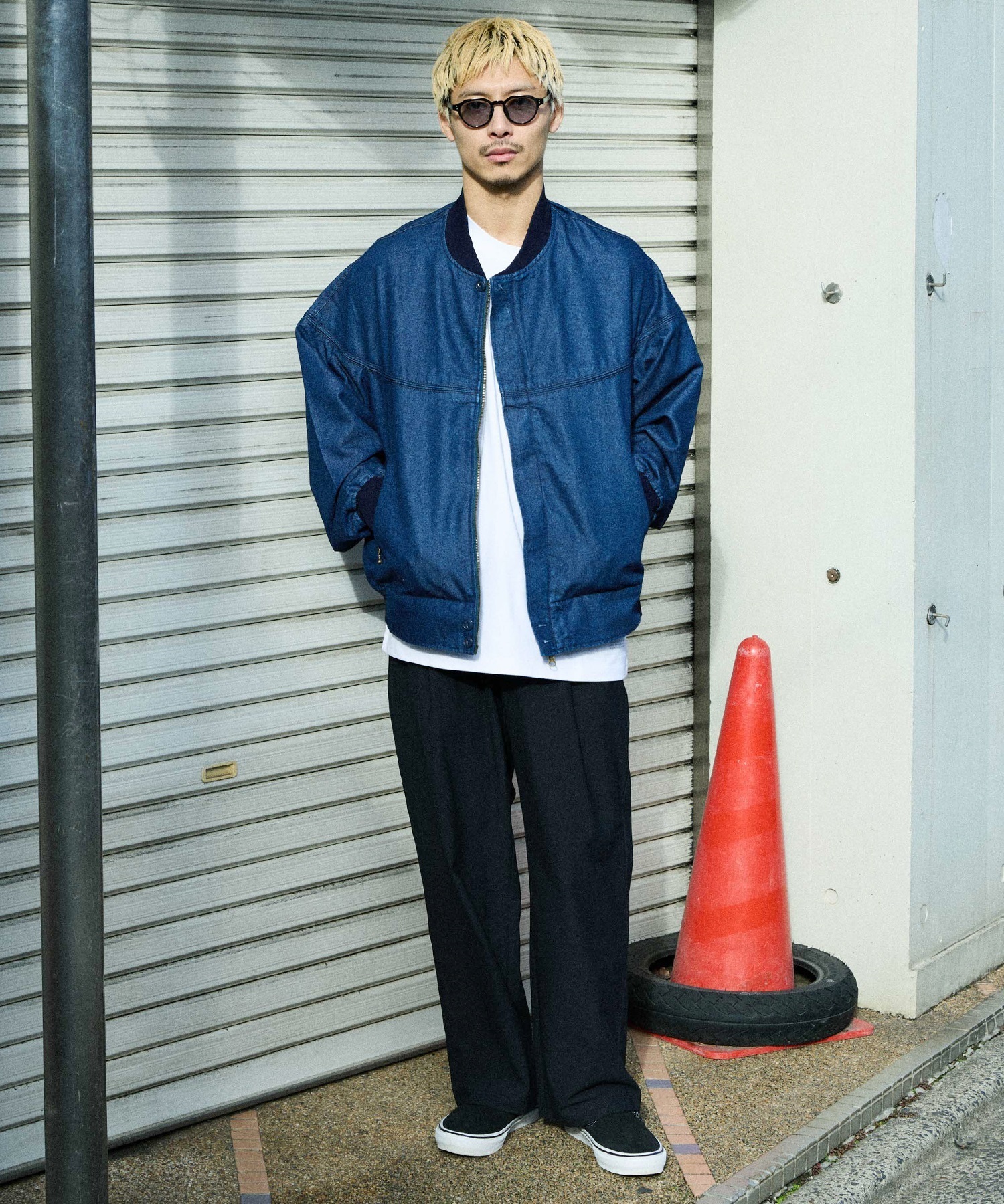 DEAR LAUREL ディアローレル ジャケット メンズ デニム DNM DERBY JACKET ダービージャケット DL26S-0103(NVY-M)