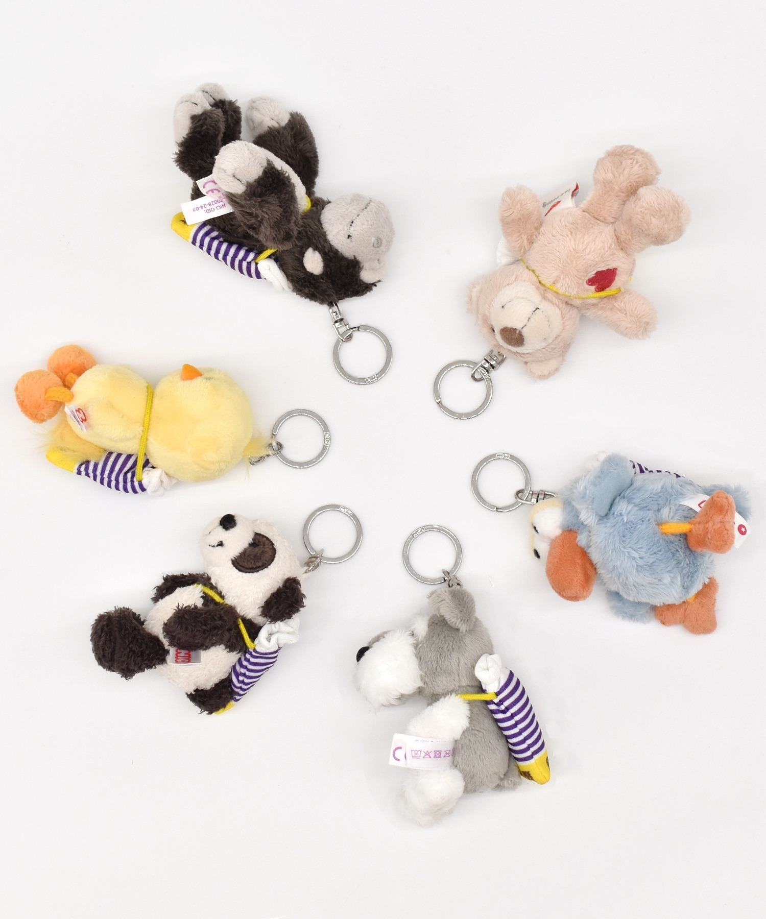 NICI ニキ キーホルダー キーリング ハチドリ ムラサキスポーツショッパー 92299(Hummingbird-ONE)