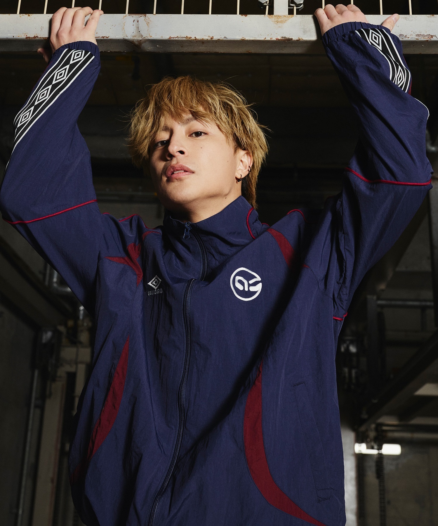 UMBRO アンブロ × ALAN SHIRAHAMA トラックジャケット UM26SSAL-BZ01(NAVY-M)