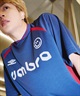 UMBRO アンブロ × ALAN SHIRAHAMA ゲームシャツ 半袖 Tシャツ UM26SSAL-GS01(BLACK-M)