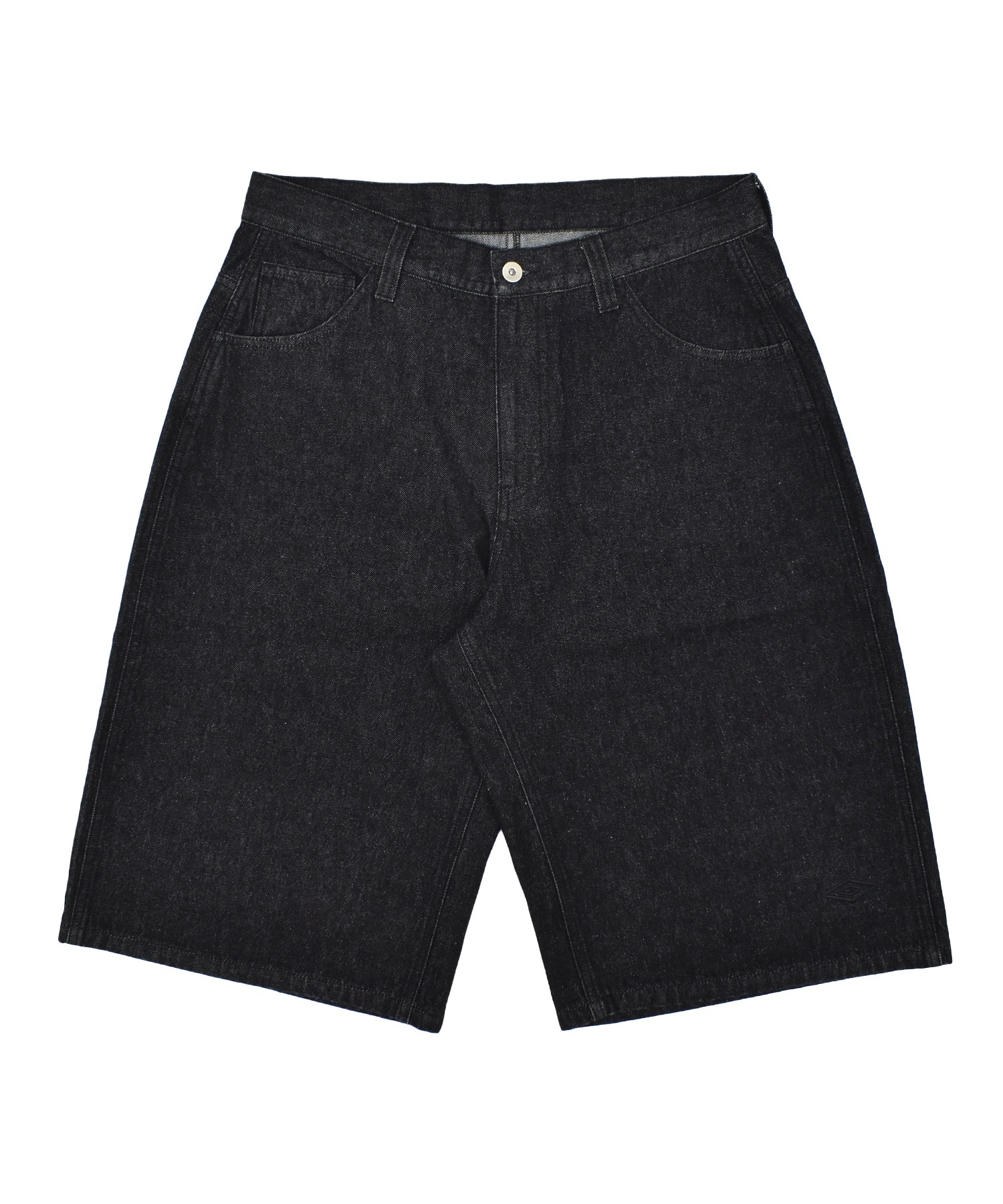 UMBRO アンブロ × ALAN SHIRAHAMA デニムショーツ UM26SSAL-PT03(BLACK-M)