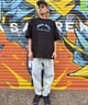 FORGET NEVER フォーゲットネバー コラボレーション 半袖 Tシャツ メンズ バックプリント 263OO1ST943FN ムラサキスポーツ限定(WHT-M)