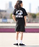 FORGET NEVER フォーゲットネバー 半袖 Tシャツ キッズ ジュニア 子供 グラフィックTシャツ 263OO3ST941FN ムラサキスポーツ限定(BLK-130cm)