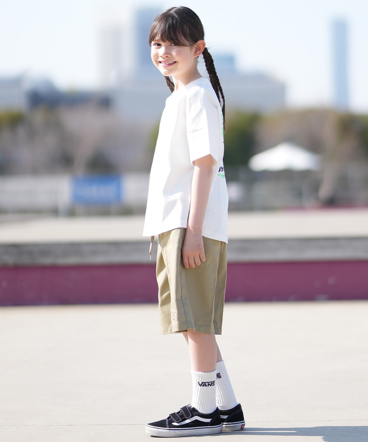 FORGET NEVER フォーゲットネバー 半袖 Tシャツ キッズ ジュニア 子供 グラフィックTシャツ 263OO3ST942FN ムラサキスポーツ限定(BLK-130cm)