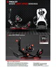 BENTMETAL ベントメタル スピードインライト SPEED-IN LIGHT スノーボード バインディング ビンディング リアエントリー ユニセックス 26-27 早期購入(WHITE-S)