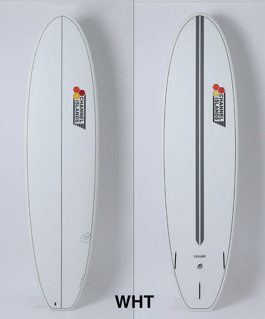 b-OxoukgYw - SHOP NEWS | ムラサキスポーツオンラインストア 通販 Pair of white surfboards standing upright, one plain and the other with a dark center stringer and Channel Islands logo on the right board.