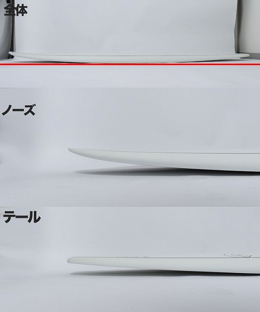 b-a4kmi2EA - SHOP NEWS | ムラサキスポーツオンラインストア 通販 White boxes labeled in Japanese (全体, ノーズ, テール) with a white curved object resting on each box.
